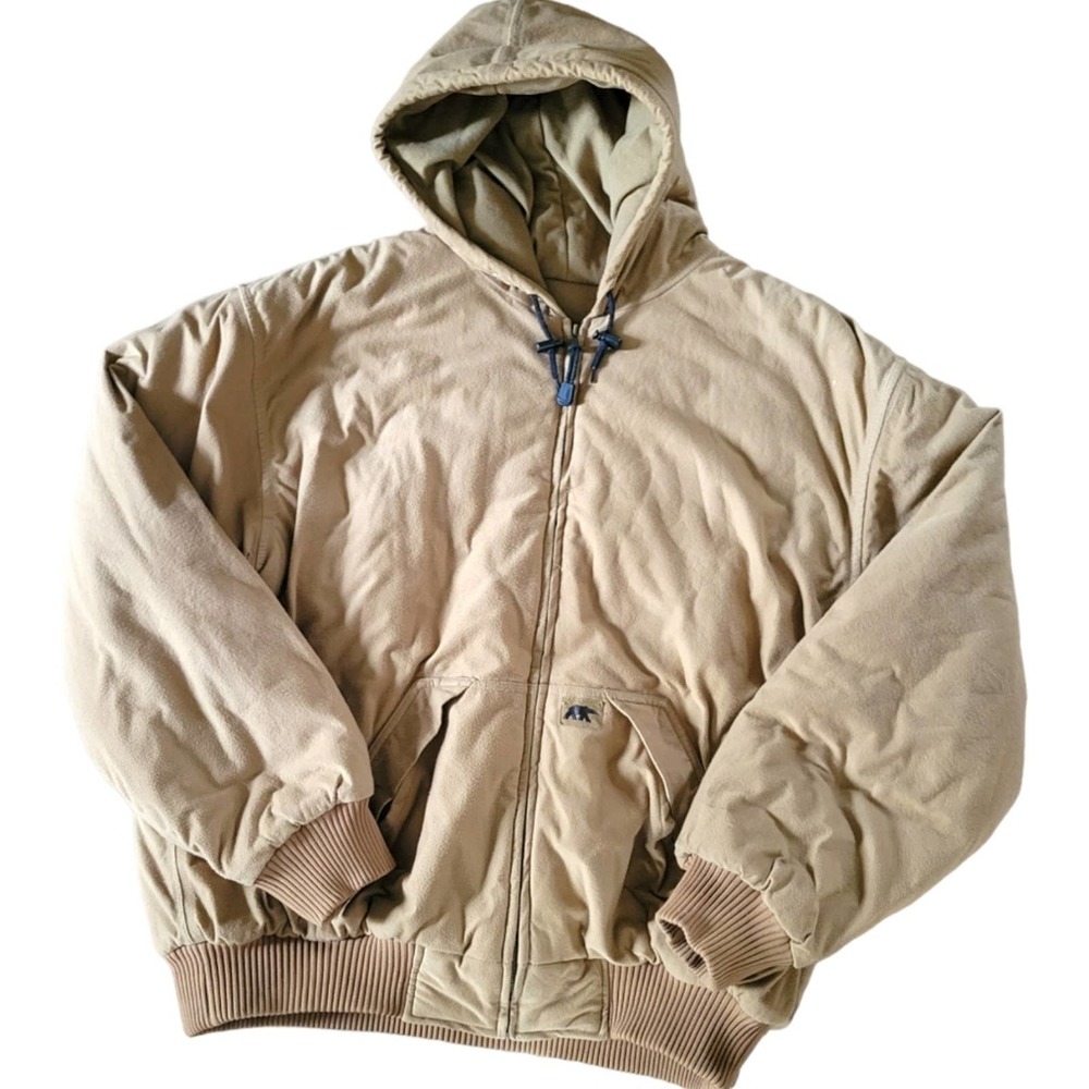 Polar King By Key Hooded Tan Heavywight Parka XXL